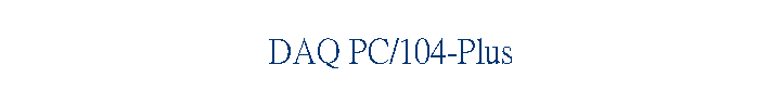 DAQ PC/104-Plus
