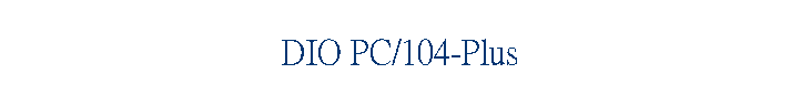 DIO PC/104-Plus