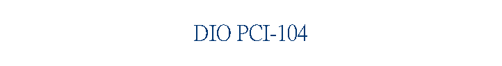 DIO PCI-104