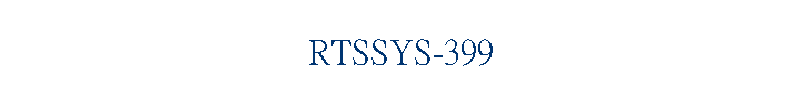 RTSSYS-399