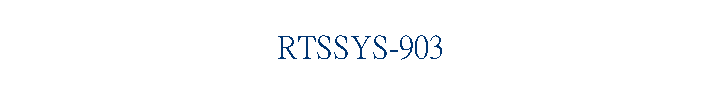 RTSSYS-903