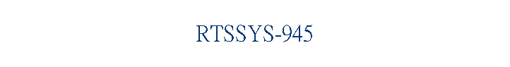 RTSSYS-945