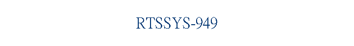 RTSSYS-949